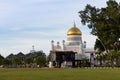 9 3 2023 time lapse of iconic building in Bandar Seri Begawan Brunei,Sultan Omar Ali Saifuddin Mosque during sunset