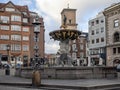 The iconic Caritas (CaritasbrÃÂ¸nden) Fountain by Statius Otto Royalty Free Stock Photo