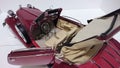 Horch 853 retro classic car top up interior details - die-cast scale model Royalty Free Stock Photo