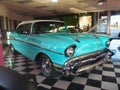 Vintage Classic Cars, Chevrolet Bel Air, Kingman Store Royalty Free Stock Photo