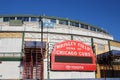 Iconic Chicago Cubs Wrigley Field Marquee/Sign During Renovation