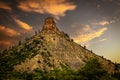 iconic Chimney Rock mountain - National Monument in Colorado USA archaeological area Ancient Puebloan near Pagosa Springs