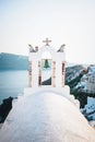 Iconic church in Santorini, Greece