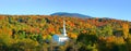 Iconic church in Stowe Vermont Royalty Free Stock Photo