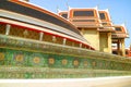 The Circular Gallery Joining the Main Buildings in Wat Ratchabophit Royal Temple, Bangkok, Thailand