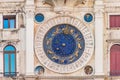 Iconic clock tower of St Mark's Square in Venice, Italy Royalty Free Stock Photo