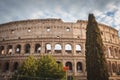 Iconic Colosseum Ancient amphitheater in Rome, Italy Royalty Free Stock Photo