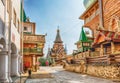 The iconic complex Izmailovskiy Kremlin in Moscow, Russia Royalty Free Stock Photo