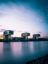 Iconic Crane Houses in Cologne, Germany.