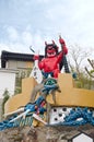 Iconic demon statue of Kamado Jigoku, Beppu