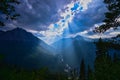 Going to the Sun Road Glacier National Park Montana Royalty Free Stock Photo