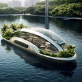 Iconic Eco-Friendly Water Cruiser in a Harmonious Coexistence of Technology and Nature