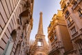 The iconic Eiffel Tower in Paris, France