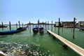 Iconic gondolas of Venice Royalty Free Stock Photo