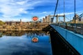 The Iconic Grain Belt Sign over the Mississippi River, Minneapolis