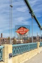 The Iconic Grain Belt Sign over the Mississippi River, Minneapolis