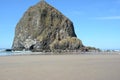 Iconic Haystack Rock Formation At Cannon Beach Royalty Free Stock Photo