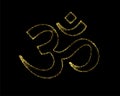 the iconic hindu religious om symbol from vedas and geeta Royalty Free Stock Photo