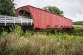 The iconic Hogback Covered Bridge spanning the North River, Winterset, Madison County, Iowa Royalty Free Stock Photo