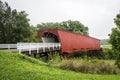 The iconic Hogback Covered Bridge spanning the North River, Winterset, Madison County, Iowa Royalty Free Stock Photo