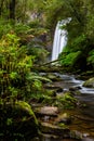The iconic hopetoun falls in Beechforest on the Great Ocean Road Victoria Australia on 6th August 2019 Royalty Free Stock Photo