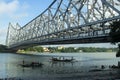 Howrah bridge or Rabindra Setu on Hoogly river