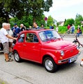 Iconic Italian Fiat 500 mini car vintage Royalty Free Stock Photo