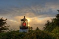 Cape Mears Lighthouse on the Oregon Coast Royalty Free Stock Photo