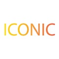 Iconic Logo - Branding logo Illustration Design Web graphics and digital Royalty Free Stock Photo