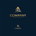 Luxury A letter Logo Design Template Royalty Free Stock Photo