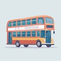 Iconic London DoubleDecker Bus Vector Illustration Royalty Free Stock Photo