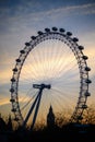 Iconic London Landmarks at Sunset Royalty Free Stock Photo