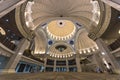 Iconic Malaysian Islamic mosque ceiling