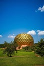 Iconic Matrimandir located in Auroville, Pondicherry, India Royalty Free Stock Photo