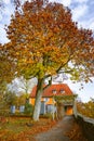 Iconic Mediaeval Town in Germany During Autrumn Royalty Free Stock Photo