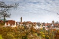 Iconic Mediaeval Town in Germany During Autrumn Royalty Free Stock Photo