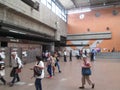 Iconic metro station in the city of Caracas, Metro de Caracas, Petare station, where you can see people in their facilities, Carac