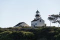 Iconic Old Point Loma Lighthouse at Cabrillo National Monument on Point Loma in San Diego, California Royalty Free Stock Photo