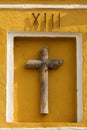 Iconic photo. Symbolic image of Jesus crucifixion. Catholicism in Guatemala, central America.