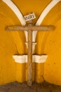 Iconic photo. Symbolic image of Jesus crucifixion. Catholicism in Guatemala, central America.