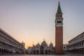 Piazza San Marco aka St. Mark`s Square in Venice Royalty Free Stock Photo