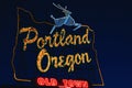 Iconic Portland, Oregon Old Town sign Royalty Free Stock Photo