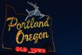 Iconic Portland, Oregon Old Town sign Royalty Free Stock Photo