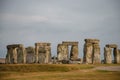 Iconic prehistoric monument Stonehenge in Salisbury Plain, UK, a wonder of the ancient world Royalty Free Stock Photo