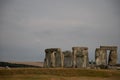 Iconic prehistoric monument Stonehenge in Salisbury Plain, UK, a wonder of the ancient world Royalty Free Stock Photo