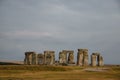 Iconic prehistoric monument Stonehenge in Salisbury Plain, UK, a wonder of the ancient world