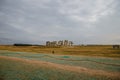 Iconic prehistoric monument Stonehenge in Salisbury Plain, UK, a wonder of the ancient world Royalty Free Stock Photo