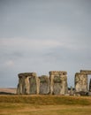 Iconic prehistoric monument Stonehenge in Salisbury Plain, UK, a wonder of the ancient world Royalty Free Stock Photo