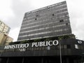 Iconic Public Ministry or Ministerio Publico building, located in downtown of the city of Caracas