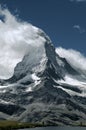 The Matterhorn seen from Valais, showing banner-cloud formation